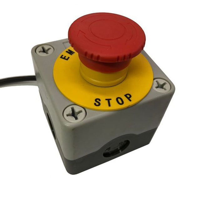 Order a A genuine replacement emergency stop button suitable for the Titan Pro Beaver,TP1200 and TP600 chippers.